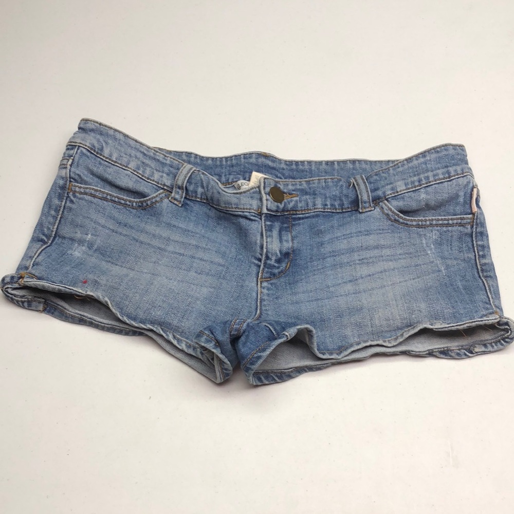 Billabong Blue Jean Shorts Distressed Cuffed
